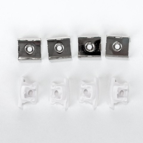 Profil aluminiowy anodowany wpuszczany V-TAC 2mb klosz mleczny VT-8107