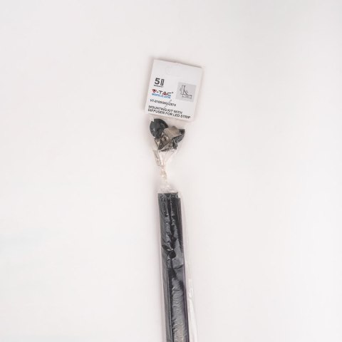 Profil aluminiowy kątowy czarny V-TAC 2mb klosz czarny VT-8109