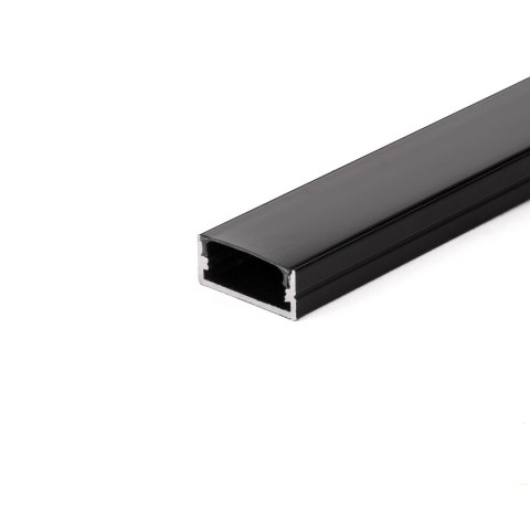 Profil aluminiowy na dwie taśmy czarny V-TAC 2mb czarny klosz VT-8108