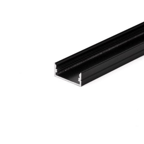 Profil aluminiowy na dwie taśmy czarny V-TAC 2mb czarny klosz VT-8108