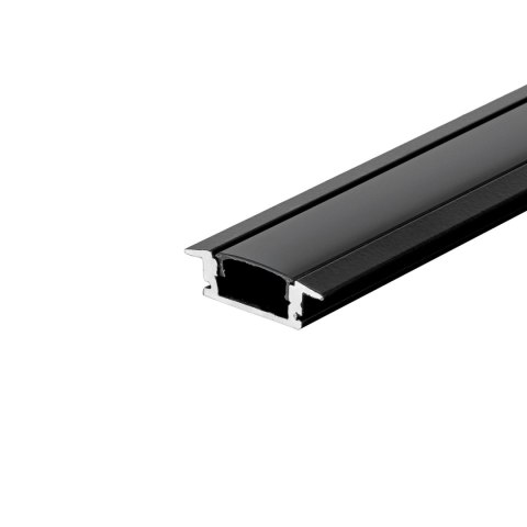 Profil aluminiowy wpuszczany czarny V-TAC 2mb klosz czarny VT-8106