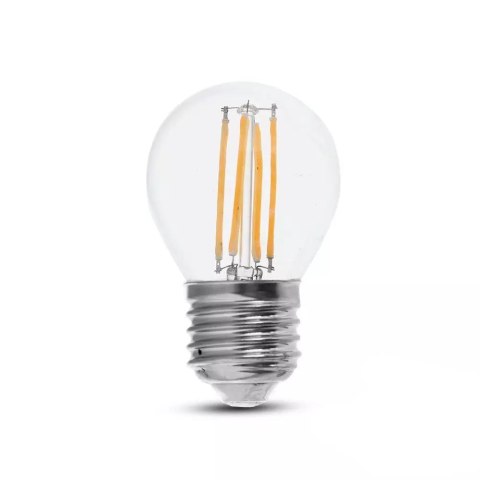 Żarówka LED V-TAC 6W filament E27 kulka G45 VT-2386 2700K 800lm