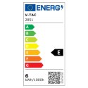 Żarówka LED V-TAC 6W filament E27 kulka G45 VT-2386 2700K 800lm