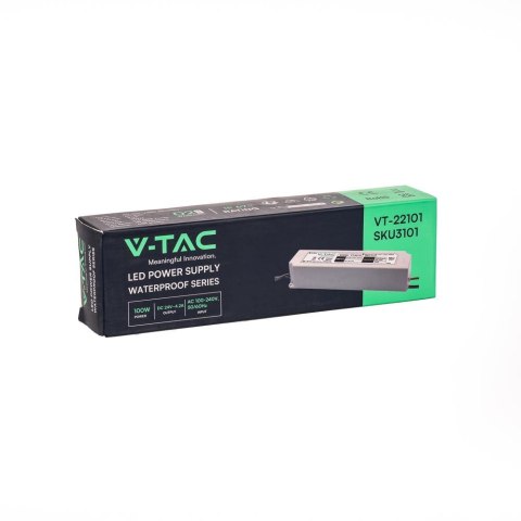 Zasilacz LED V-TAC 100W 24V 4.16A IP65 VT-22101