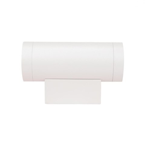 Kinkiet ścienny ogrodowy elewacyjny V-TAC góra dół 2xGU10 biały IP54 VT-11015