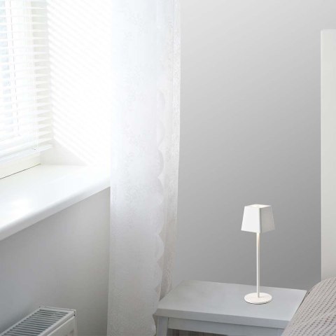 Lampka biurkowa nocna V-TAC 2W LED 36cm ładowanie ściemnianie IP54 biała VT-7563 3000K 200lm