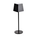 Lampka biurkowa nocna V-TAC 2W LED 36cm ładowanie ściemnianie IP54 czarna VT-7563 3000K 200lm