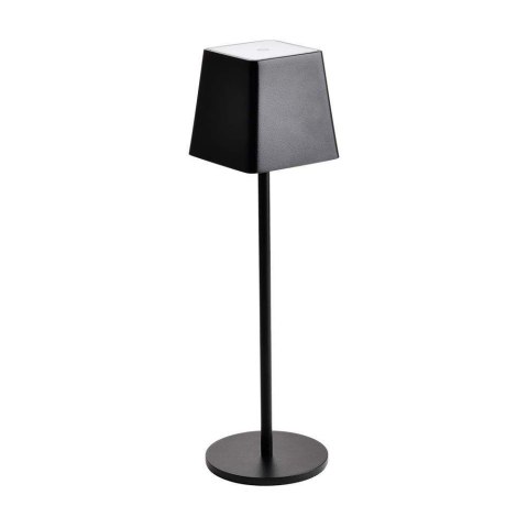 Lampka biurkowa nocna V-TAC 2W LED 36cm ładowanie ściemnianie IP54 czarna VT-7563 3000K 200lm
