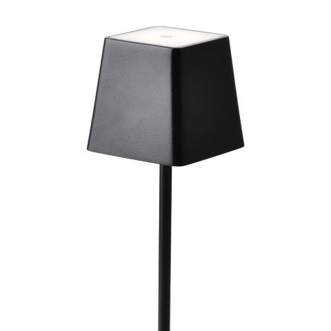 Lampka biurkowa nocna V-TAC 2W LED 36cm ładowanie ściemnianie IP54 czarna VT-7563 3000K 200lm
