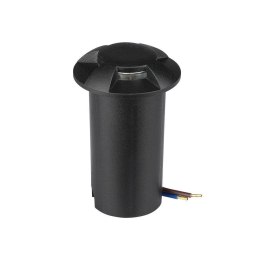 Oprawa gruntowa ogrodowa najazdowa V-TAC 1W LED czarna 4-stronna IP67 VT-1171 6400K 50lm