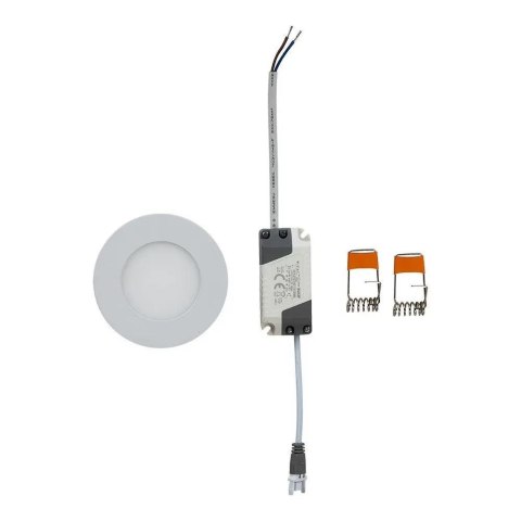 Panel LED V-TAC premium downlight 3W okrągły fi84 VT-307 4000K 130lm