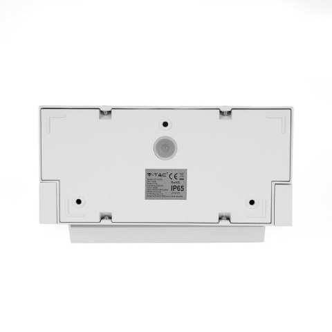 Projektor oprawa elewacyjna V-TAC 17W LED czujnik ruchu biała IP65 VT-11020S 4000K 2520lm