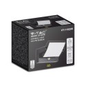 Projektor oprawa elewacyjna V-TAC 17W LED czujnik ruchu czarna IP65 VT-11020S 3000K 2520lm