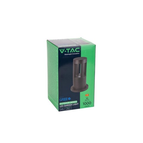 Słupek ogrodowy V-TAC 10W LED IP65 czarny 25cm VT-830 4000K 1000lm
