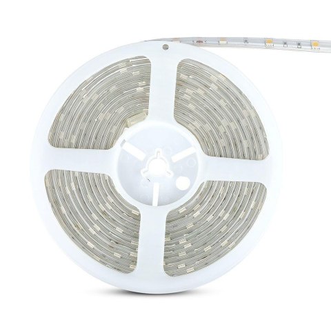 Taśma LED V-TAC 12V SMD5050 150LED IP65 rękaw 6W/m VT-5050 30-IP65 3000K 500lm