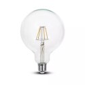 Żarówka LED 6W filament E27 kula glob G125 V-TAC VT-1983 3000K 600lm