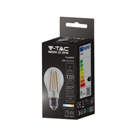 Żarówka LED V-TAC 10W filament E27 A67 VT-1981 3000K 1055lm