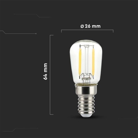 Żarówka LED V-TAC 2W filament E14 ST26 VT-1952 6400K 200lm