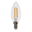 Żarówka LED V-TAC 4W filament E14 twist świeczka ściemnialna VT-1985D 3000K 400lm