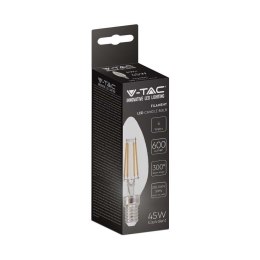 Żarówka LED V-TAC V-TAC 6W filament E14 świeczka VT-2127 6400K 600lm
