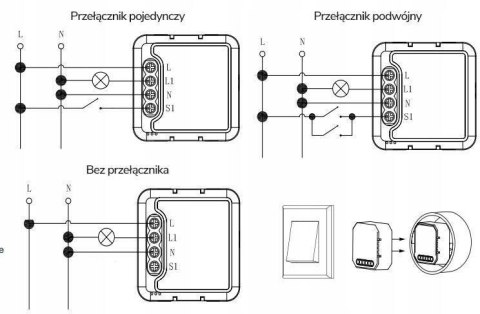 Moduł OXT mini ściemniacz 1 obwód ZigBee TUYA