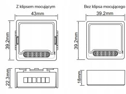 Moduł OXT z sensorem do silnika bramy garażu ZigBee TUYA