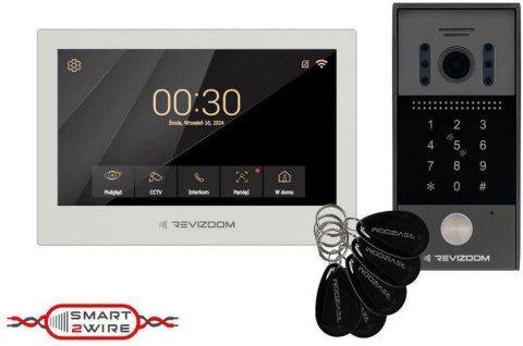 Wideodomofon REVIZOOM RM-T273HD WHITE/RC-212HD-CK1