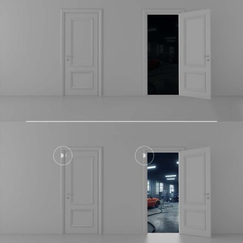 Czujnik ruchu otwarcia drzwi okna WI-FI biały smart Google Home Alexa V-TAC VT-5177