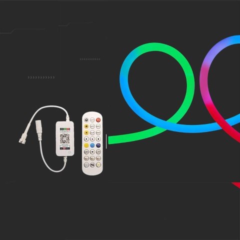 Neon flex V-TAC 24V 5mb 12W/m magic color pilot sterownik VT-561 RGB