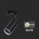 Oprawa GU10 V-TAC szynosystem 3F czarna VT-11016-B