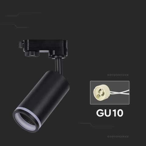 Oprawa GU10 V-TAC szynosystem 3F czarna VT-11016-B