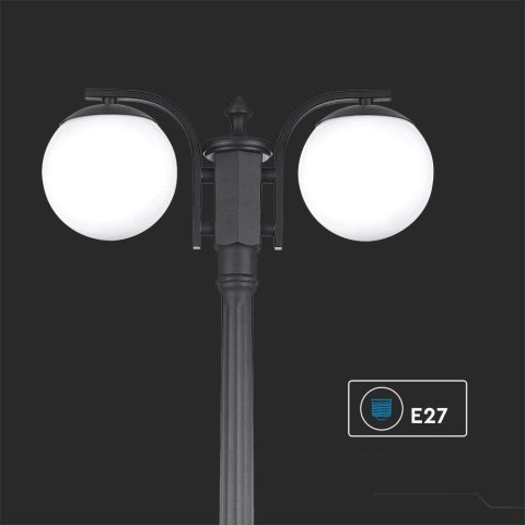 Oprawa ogrodowa V-TAC E27 latarnia 2mb czarny MAT VT-1232 3 lata gwarancji