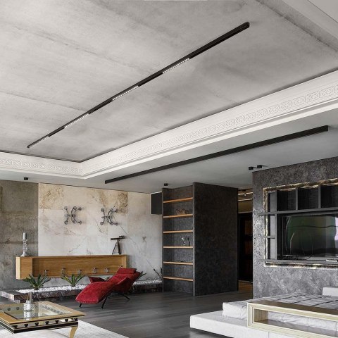 Oprawa szynosystem smart 48V V-TAC 14W LED CCT 30st smart WI-FI tracklight czarna VT-3614 2700K-6400K 1300lm 3 lata gwarancji