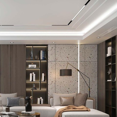 Oprawa szynosystem smart 48V V-TAC 20W LED CCT 90st smart WI-FI tracklight czarna VT-3620 2700K-6400K 2100lm 3 lata gwarancji