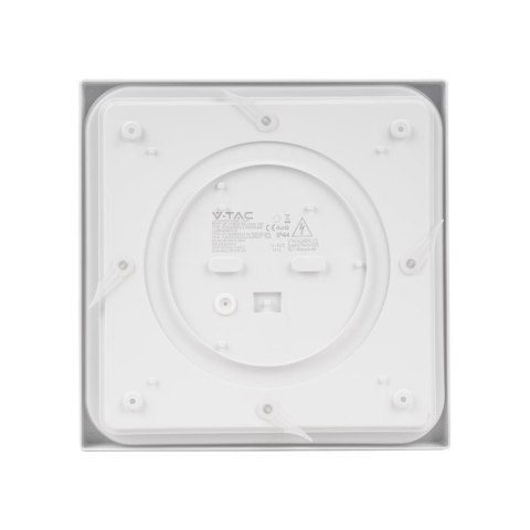 Plafon V-TAC 18W LED kwadrat IP44 23x23cm biały VT-8618W-SQ 6500K 1800lm