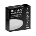 Plafon V-TAC 30W LED okrągły IP44 czujnik ruchu mikrofalowy 42cm biały VT-8630S-W-RD 4000K 3000lm