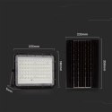 Projektor LED solarny V-TAC 15W pilot auto timer IP65 czarny VT-120W 4000K 1200lm