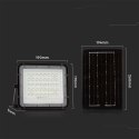 Projektor LED solarny V-TAC 6W pilot auto timer IP65 czarny VT-40W 4000K 400lm