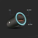 Samochodowa ładowarka do zapalniczki V-TAC USB 12-24V 18W+USB-C 20W VT-5318