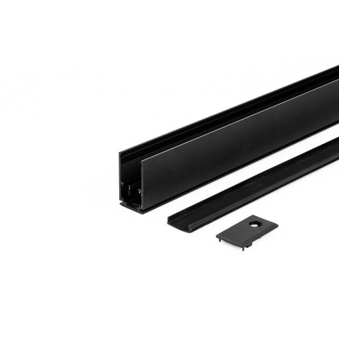 Szyna natynkowa szynosystem smart 48V V-TAC 100cm aluminiowa czarna (w komplecie maskownica i zaślepki)