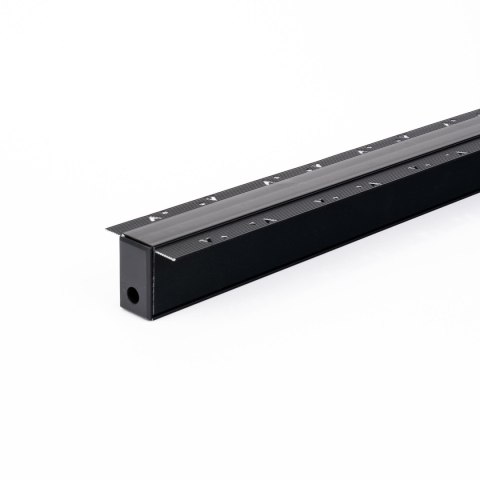 Szyna podtynkowa szynosystem smart 48V V-TAC 100cm aluminiowa czarna (w komplecie maskownica i zaślepki)