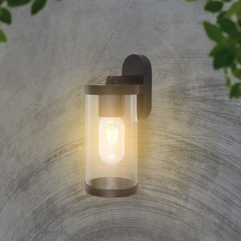 Kinkiet ogrodowy ścienny V-TAC czarny mat E27 IP44 VT-1149