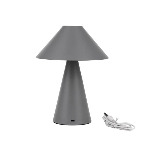 Lampka biurkowa nocna V-TAC 3W LED 24cm ładowanie USB ściemnianie szara VT-1051 3000K-6000K 200lm