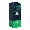 Lampka biurkowa nocna V-TAC 4W LED 37cm ładowanie USB ściemnianie biała VT-1034 3000K-6000k 150lm