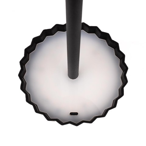 Lampka biurkowa nocna V-TAC 4W LED 37cm ładowanie USB ściemnianie czarna VT-1028 3000K-6000K 150lm