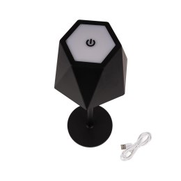 Lampka biurkowa nocna V-TAC 4W LED 37cm ładowanie USB ściemnianie czarna VT-1034 3000K-6000K 150lm