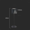 Lampka biurkowa nocna V-TAC 4W LED 37cm ładowanie USB ściemnianie czarna VT-1034 3000K-6000K 150lm