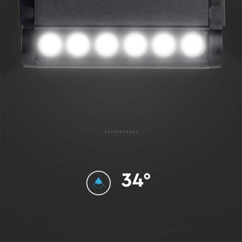 Oprawa projektor szynosystem magnetyczny 48V V-TAC 5W LED 34st VT-4205 3000K 600lm 3 lata gwarancji