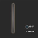 Oprawa ścienna elewacyjna LED linia V-TAC 16W IP65 antracyt 100cm VT-1176 4000K 2250lm