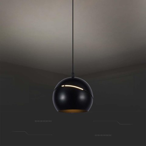 Oprawa zwieszana V-TAC LED 8,5W 120cm czarna VT-7796 3000K 850lm